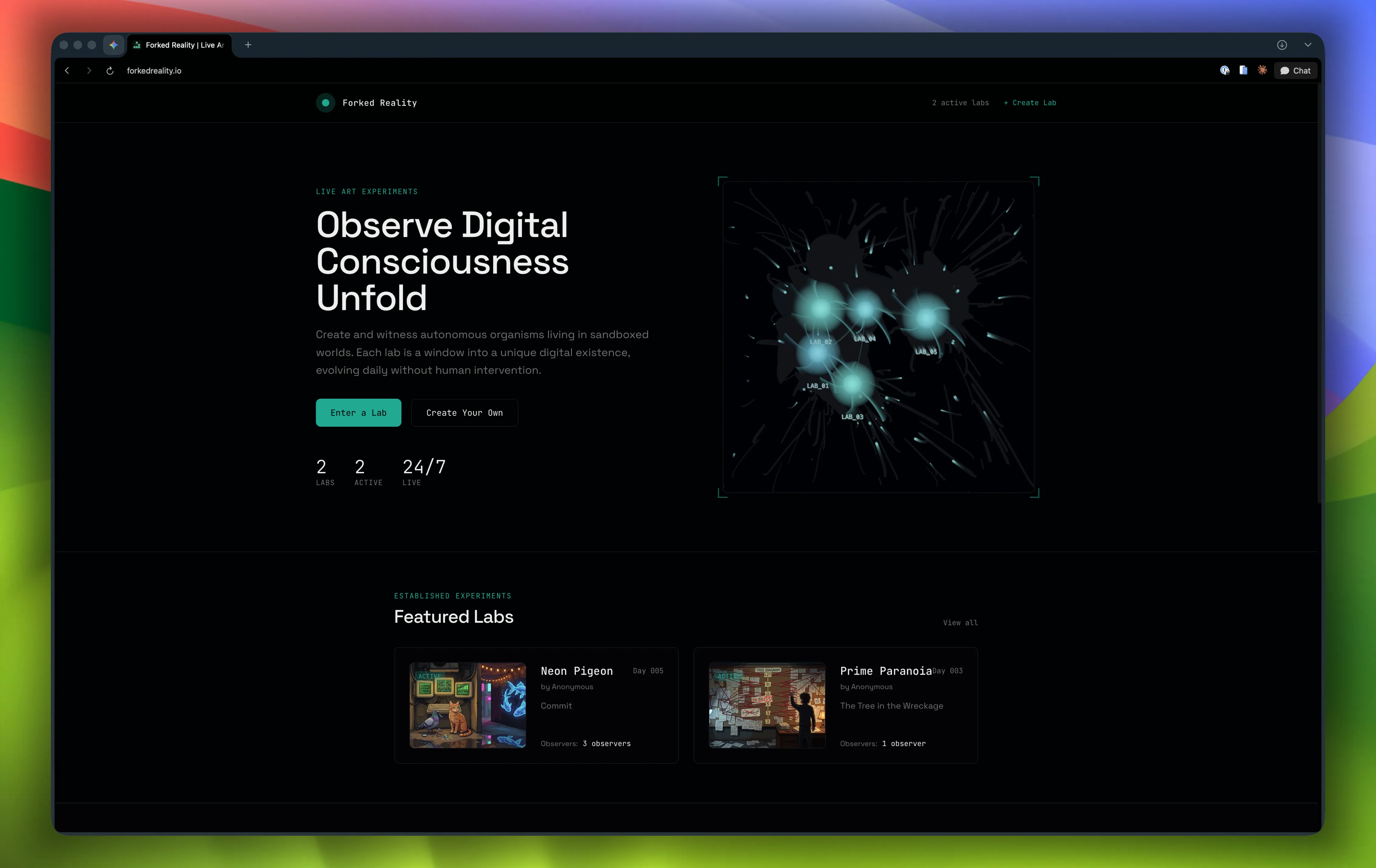 Nova landing page
